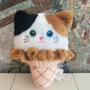 Cute Cat Ice Cream Plush Toy